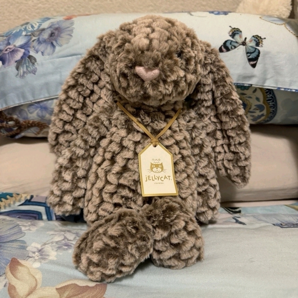 AUTHENTIC JELLYCAT Bashful Luxe Bunny Pine MEDIUM Christmas 2025 BNWT